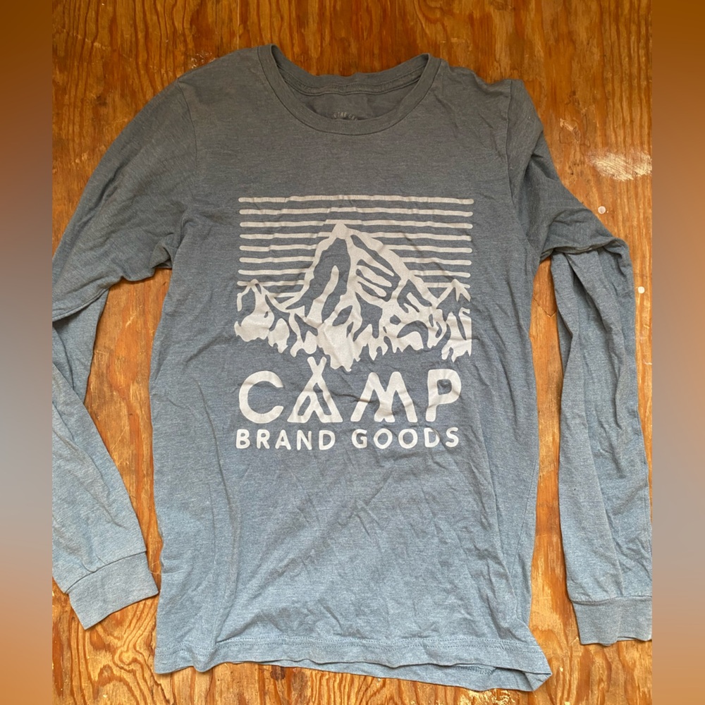 Camp Brand Goods Blue Long Sleeve Shirt women’s XS